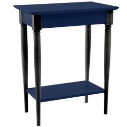 Κονσόλα Mamo S MAMOCSBL15 65x35x74cm Navy Blue-Black Mdf,Ξύλο
