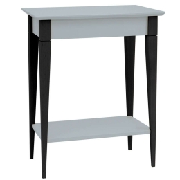 Κονσόλα Mimo S MIMOCSBL8 65x35x74cm Pearl Grey-Black Mdf,Ξύλο