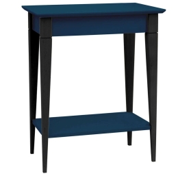 Κονσόλα Mimo S MIMOCSBL14 65x35x74cm Petrol Blue-Black Mdf,Ξύλο