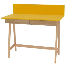 Γραφείο Luka LUKA2DOFASH5 110x50x75cm Natural-Yellow