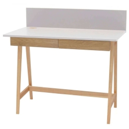 Γραφείο Luka LUKA2DOFASH8 110x50x75cm Natural-Pearl Grey