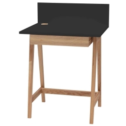 Γραφείο Luka LUKA1DOFASHBLACK 65x50x75cm Natural-Black