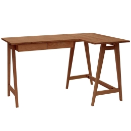 Γραφείο Luka Δεξιά Γωνία LUKAROFVENOAK 135x50x75cm Oak