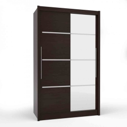 Ντουλάπα Ilona Wenge 130X61X215 cm TO-ILO130W Δίφυλλη Μελαμίνη