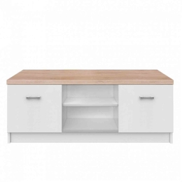 Έπιπλο Τηλεόρασης 2D White-Sonoma 120X42X46 cm TO-2DTVWHITE Μελαμίνη