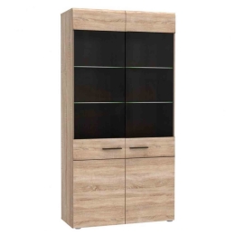 Βιτρίνα Solo Sonoma 100X41X197 cm TO-SOLO2W Μελαμίνη