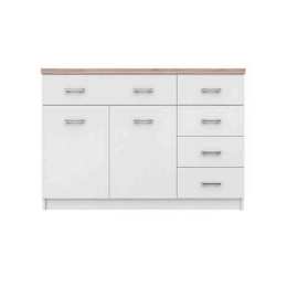 Μπουφές Top Mix 2D5S White-Sonoma 120X33X85 cm TO-KOM2D5SWH Μελαμίνη