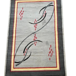 Bonsai Home Χαλί Ακρυλικό με Κρόσσια 110x170 - Louvro Γκρι