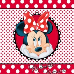 Ariete Casa Κουβέρτα Velour Minnie Μονή 160x220 Κόκκινη