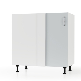 MODEST ΚΑΤΩ ΓΩΝΙΑΚΟ ΝΤΟΥΛΑΠΙ ΓΚΡΙ 80X48X82ΕΚ