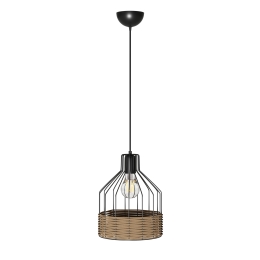 ΚΡΕΜΑΣΤΟ ΦΩΤΙΣΤΙΚΟ ΜΟΝΟΦΩΤΟ ΜΑΥΡΟ Ε27 Φ22X120CM