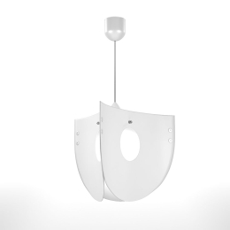 ΦΩΤΙΣΤΙΚΟ ΚΡΕΜΑΣΤΟ CHIOS ΜΟΝΟΦΩΤΟ ΛΕΥΚΟ (PP-PVC) Ε27 58X58X80CM