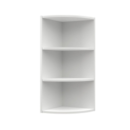 CHARLOTTE ΓΩΝΙΑΚΟ ΠΑΝΩ ΝΤΟΥΛΑΠΙ ΜΕ ΡΑΦΙΑ 28,5X28,5X71,8ΕΚ ΛΕΥΚΟ