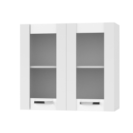 CHARLOTΤE ΠΑΝΩ ΝΤΟΥΛΑΠΙ ΜΕ ΤΖΑΜΙ 80X30.5X71.8ΕΚ ΜΕ ΜΕΤΑΛΛΙΚΑ ΧΕΡΟΥΛΙΑ ΛΕΥΚΟ