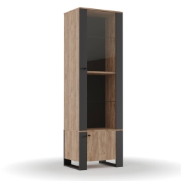 ΒΙΤΡΙΝΑ ΜΟΝΟΦΥΛΛΗ OLD WOOD ΧΡΥΣΟΣ ΔΡΥΣ ΜΕ ΜΑΥΡΟ 61.4X44X195.5ΕΚ