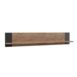 ΡΑΦΙ ΤΟΙΧΟΥ OLD WOOD ΧΡΥΣΟΣ ΔΡΥΣ ΜΕ ΜΑΥΡΟ 115.6X17.6X20ΕΚ
