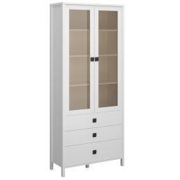 ΒΙΤΡΙΝΑ MAROCCO ΔΙΦΥΛΛΗ ΛΕΥΚΟ 90X37X210.5CM