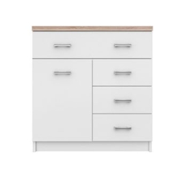 ΚΟΜΟΤΑ TOP MIX 80X33X85CM ΛΕΥΚΟ-SONOMA