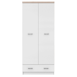 ΝΤΟΥΛΑΠΑ ΔΙΦΥΛΛΗ TOP MIX ΛΕΥΚΗ ΜΕ SONOMA 80X57X183CM