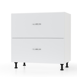 MODEST ΚΑΤΩ ΝΤΟΥΛΑΠΙ ΣΥΡΤΑΡΙΕΡΑ ΛΕΥΚΟ 80X48X82CM