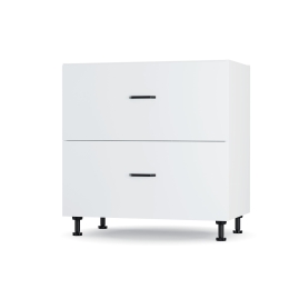 MODEST ΚΑΤΩ ΝΤΟΥΛΑΠΙ ΣΥΡΤΑΡΙΕΡΑ ΛΕΥΚΟ 80X48X82CM