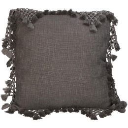 ΜΑΞΙΛΑΡΙ ARTELIBRE ΜΕ ΦΟΥΝΤΕΣ ΓΚΡΙ ΒΑΜΒΑΚΕΡΟ 45X45CM