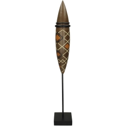 ΔΙΑΚΟΣΜΗΤΙΚΟ ARTELIBRE TRIBAL ΚΑΦΕ POLYRESIN 10X10X65CM