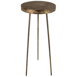 ΤΡΑΠΕΖΑΚΙ ARTELIBRE ΚΑΦΕ ΜΕΤΑΛΛΟ 42.5X42.5X98CM