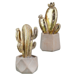 ΔΙΑΚΟΣΜΗΤΙΚΟ ARTELIBRE ΚΑΚΤΟΣ ΧΡΥΣΟ POLYRESIN 11X11X21CM ΣΕ 2 ΣΧΕΔΙΑ
