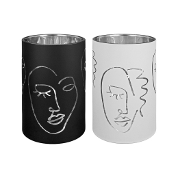 ΘΗΚΗ ΡΕΣΩ ARTELIBRE ΠΡΟΣΩΠΑ ΓΥΑΛΙ 18CM ΣΕ 2 ΧΡΩΜΑΤΑ
