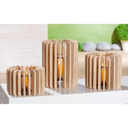 ΚΗΡΟΠΗΓΙΟ ARTELIBRE ΦΥΣΙΚΟ/ΔΙΑΦΑΝΟ ΞΥΛΟ/ΓΥΑΛΙ 18CM