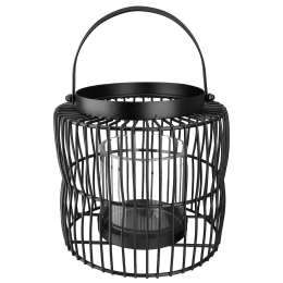 ΦΑΝΑΡΙ ARTELIBRE ΚΛΟΥΒΙ ΜΑΥΡΟ ΜΕΤΑΛΛΟ 23CM