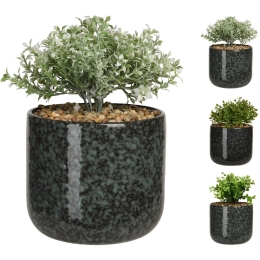 ΦΥΤΟ ΤΕΧΝΗΤΟ ARTELIBRE ΣΕ ΚΕΡΑΜΙΚΟ ΓΛΑΣΤΡΑΚΙ 14X14X22CM ΣΕ 3 ΠΟΙΚΙΛΙΕΣ