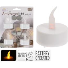 ΡΕΣΩ LED ARTELIBRE ΠΟΥ ΑΝΑΒΟΣΒΗΝΟΥΝ ΜΠΑΤΑΡΙΑΣ ΛΕΥΚΟ Φ38MM ΣΕΤ 4ΤΜΧ