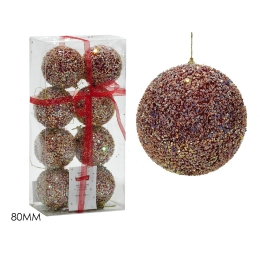 ΜΠΑΛΑ ΜΕ GLITTER ΠΟΛΥΧΡΩΜΟ Φ8CM ΣΕΤ 8ΤΜΧ