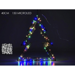 ΔΕΝΤΡΟ ΦΩΤΙΖΟΜΕΝΟ 150 MICRO LED RGB 40CM