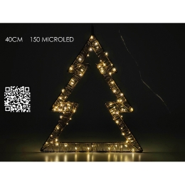 ΔΕΝΤΡΟ ΦΩΤΙΖΟΜΕΝΟ 150 MICRO LED ΘΕΡΜΟ ΦΩΣ 40CM