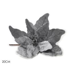 ΛΟΥΛΟΥΔΙ ΜΕ GLITTER ΑΣΗΜΙ ΒΕΛΟΥΔΟ 20CM