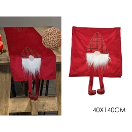 ΡΑΝΕΡ ΜΕ ΝΑΝΟ ΚΟΚΚΙΝΟ ΒΕΛΟΥΔΟ 40X140CM