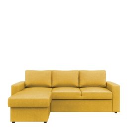 ΚΑΝΑΠΕΣ ΚΡΕΒΑΤΙ ΓΩΝΙΑΚΟΣ ARTELIBRE SOFIA MELON 220X155X81CM