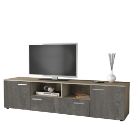 ΕΠΙΠΛΟ TV ARTELIBRE BUENO ΜΟΡΙΟΣΑΝΙΔΑ RAW ENDGRAIN OAK/IRON FLOW 180X42X45CM