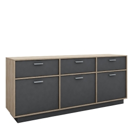 ΜΠΟΥΦΕΣ ARTELIBRE OSO ΜΟΡΙΟΣΑΝΙΔΑ SONOMA/ANTHRACITE 180X40X77CM