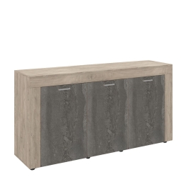 ΜΠΟΥΦΕΣ ARTELIBRE MONO ΜΟΡΙΟΣΑΝΙΔΑ RAW ENDGRAIN OAK/IRON FLOW 157X41X82CM