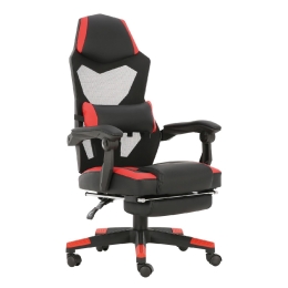 ΚΑΡΕΚΛΑ ΓΡΑΦΕΙΟΥ ARTELIBRE GAMING ΙΟΥΛΙΑ ΚΟΚΚΙΝΟ PVC 63X67X113-121CM