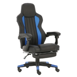 ΚΑΡΕΚΛΑ ΓΡΑΦΕΙΟΥ ARTELIBRE GAMING ΔΩΡΑ ΜΠΛΕ PU 64X71X113-121CM
