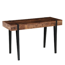 ΓΡΑΦΕΙΟ ARTELIBRE BIX ΚΑΡΥΔΙ/ΜΑΥΡΟ MDF/ΜΕΤΑΛΛΟ 120X50X75CM