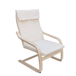 ΠΟΛΥΘΡΟΝΑ ARTELIBRE CLOVER ΛΕΥΚΟ/ΦΥΣΙΚΟ ΥΦΑΣΜΑ/ΞΥΛΟ 67X80X100CM