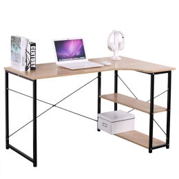 ΓΡΑΦΕΙΟ ARTELIBRE TADORNA ΚΑΦΕ/ΜΑΥΡΟ MDF/ΜΕΤΑΛΛΟ 120X74X71.5CM
