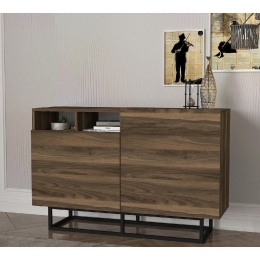 ΜΠΟΥΦΕΣ ARTELIBRE KITHNOS ΣΚΟΥΡΟ ΚΑΦΕ 120X37X79CM