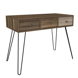 ΚΟΝΣΟΛΑ ARTELIBRE BOHO ΚΑΡΥΔΙ/ΜΑΥΡΟ ΜΕ ΣΧΕΔΙΟ 100X50X79CM